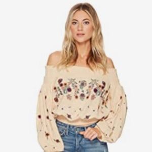 Free People Saachi Smocked Blouse
